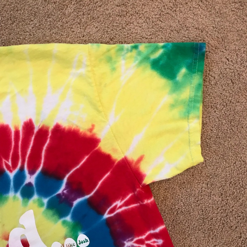 Be Kind Colorful Tie Dye T Shirt Size Medium Let Your Star Shine Festival Pride - Picture 5 of 9